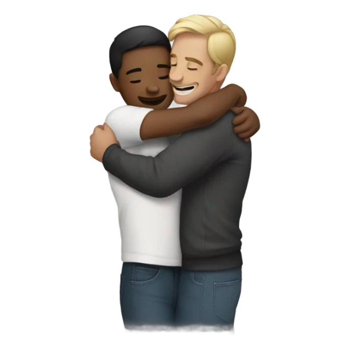 Hugging  sticker