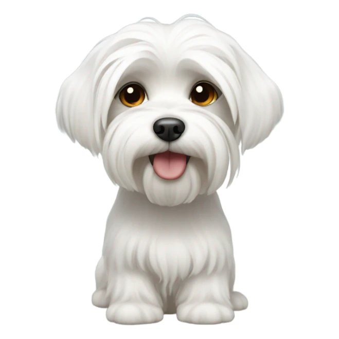 a male Maltese sticker