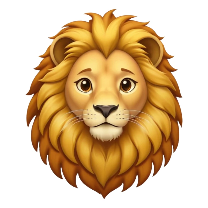 Simba lion with golden mane sticker