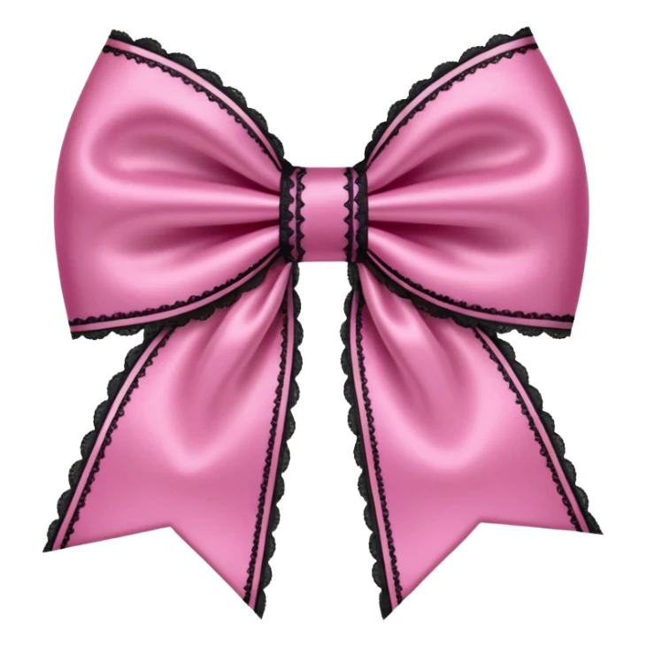 pink gothic bow sticker