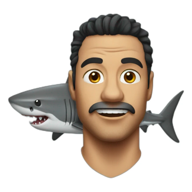shark khan sticker