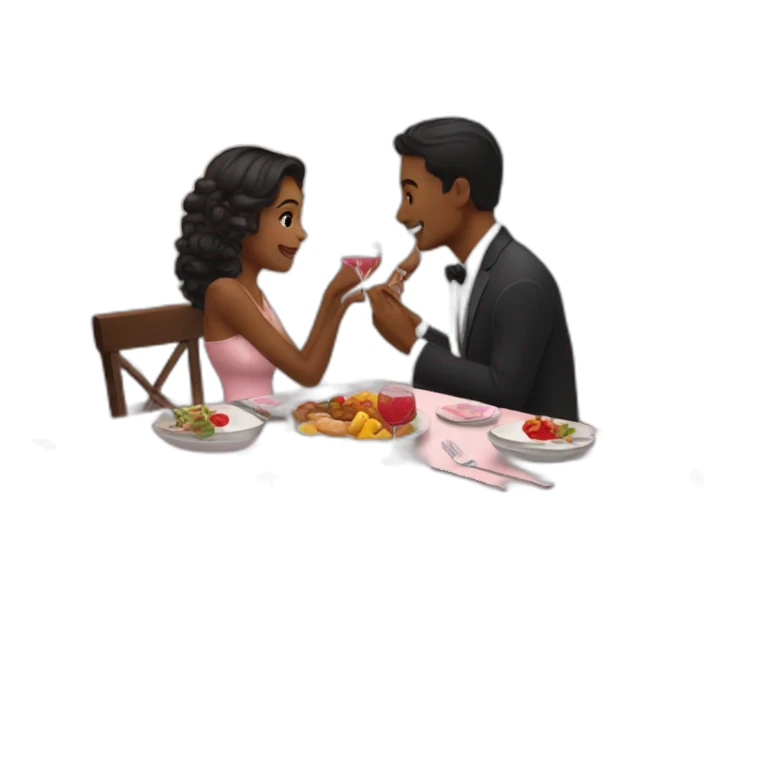 romantic dinner sticker
