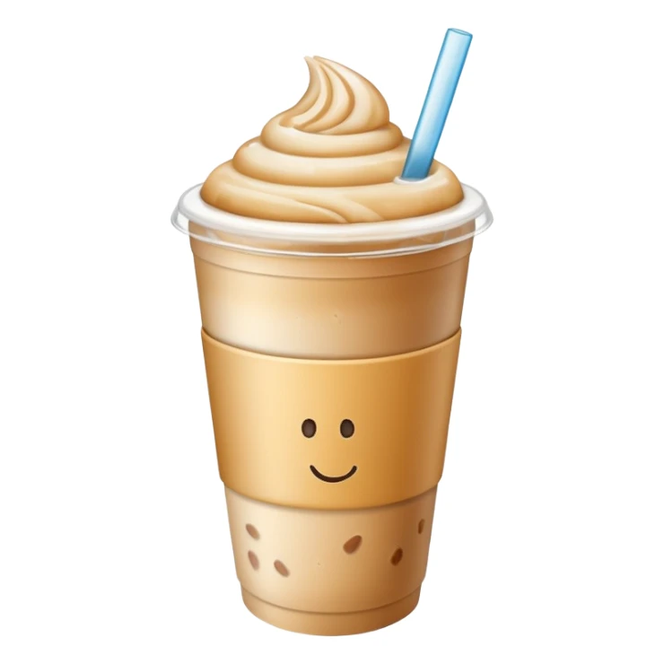 take away cup ice latte sticker