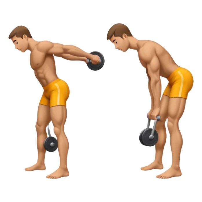 side-view man weighted glute-bridges sticker