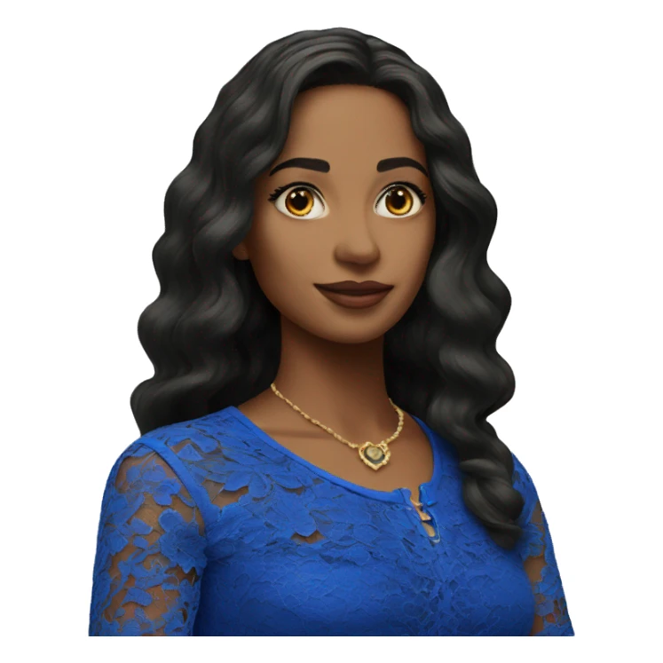 Royal blue lace top  sticker