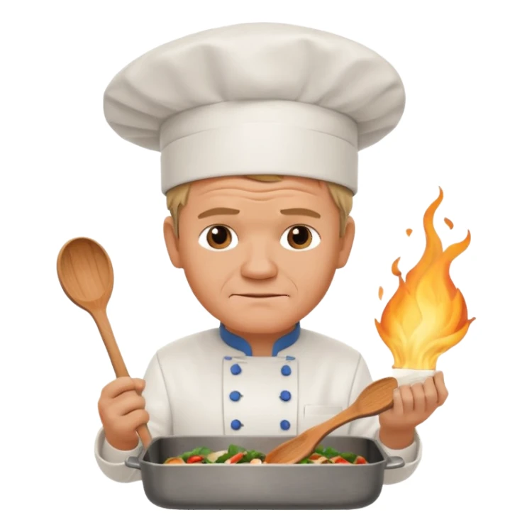 A book cooked in a pan by Gordon Ramsay sticker