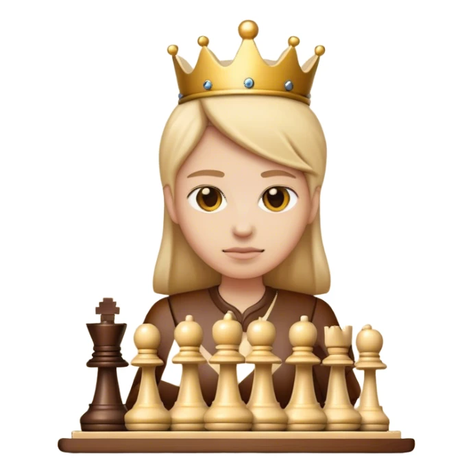 an emoji for myself playing chess sticker