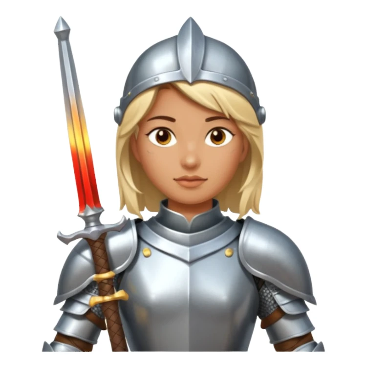 Female Knight Warrior sticker