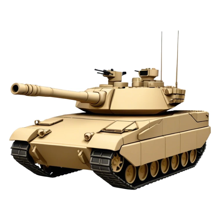 M1 Abrams Tank (sand colour) sticker