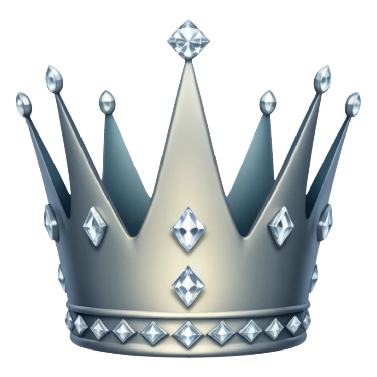 crown made of diamond sticker