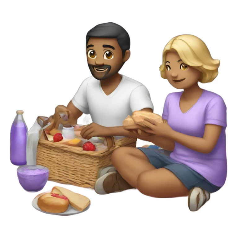 Picnic lavender sticker