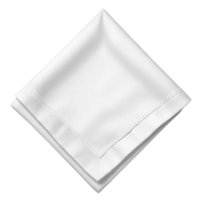 White napkin  sticker
