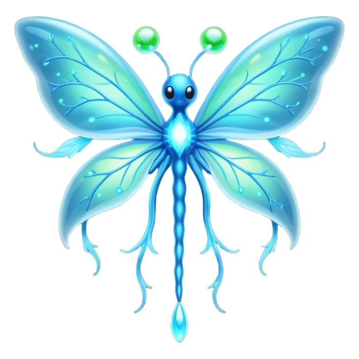 neuron with fairy wings sticker