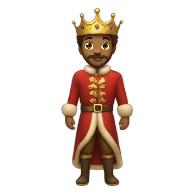 full body king christmas sticker