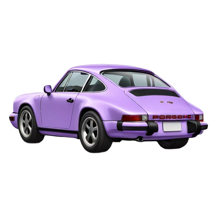 Lilac Porsche 911 sticker