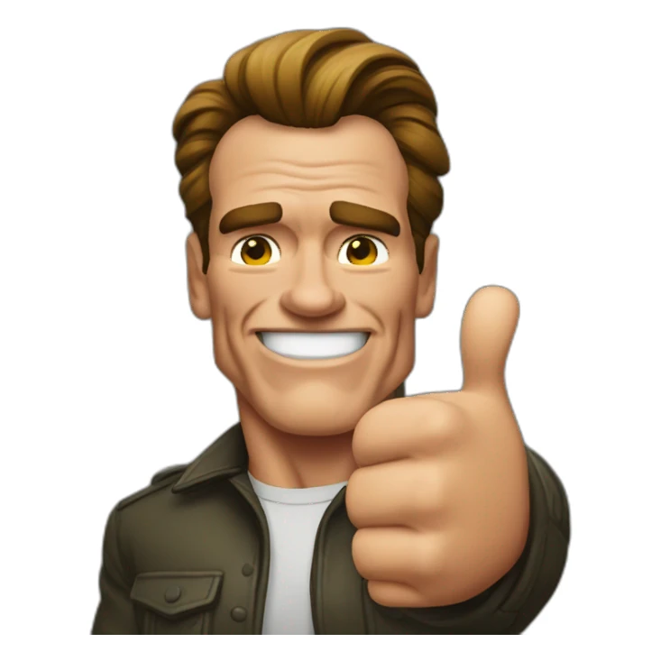 Arnold Schwarzenegger Thumb up sticker