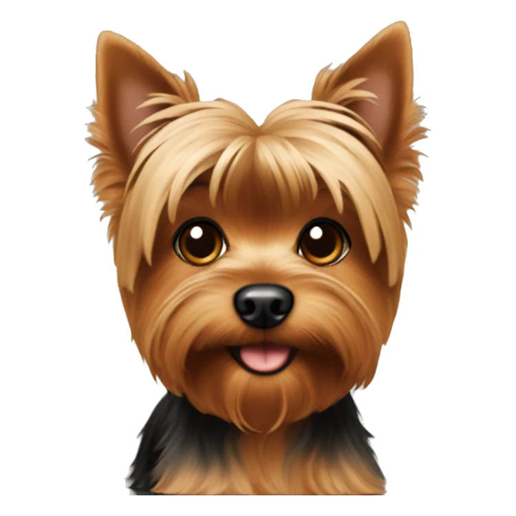 Brown Yorkie  sticker