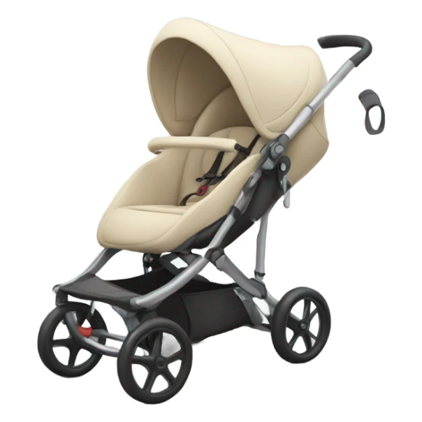 Children's stylish stroller for babies sticker