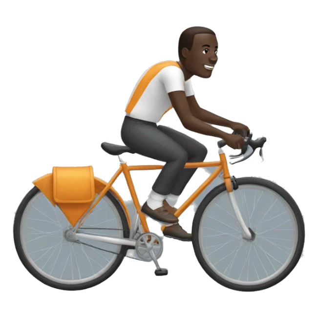 Allassane ouattara sur un velo sticker