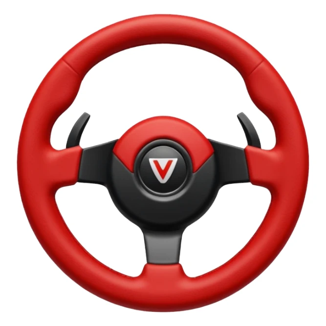 volante de racing sin logo sticker