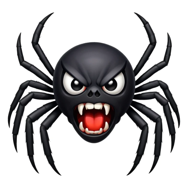 angry spider sticker