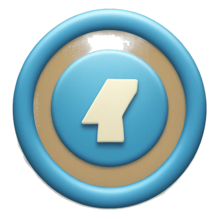 A blue Check mark in a blue circle sticker