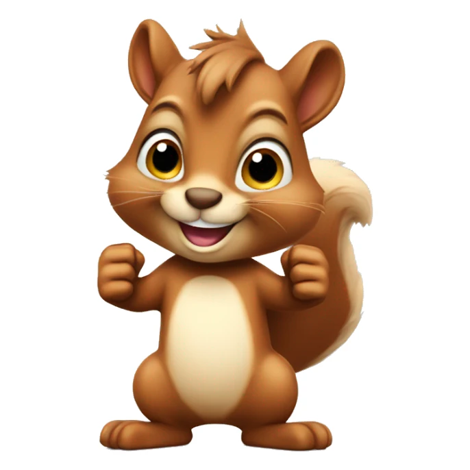 Squirrel giving thumbs up sticker