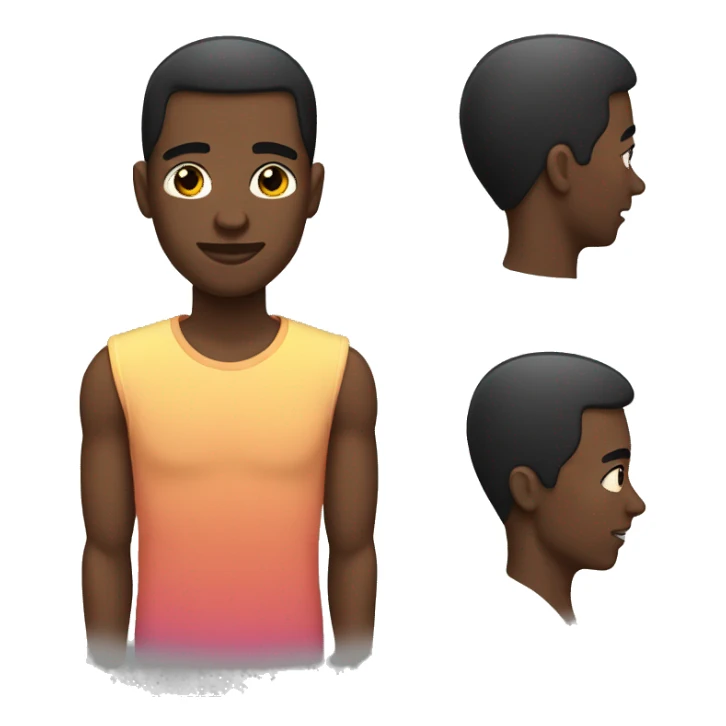 gay black man sticker