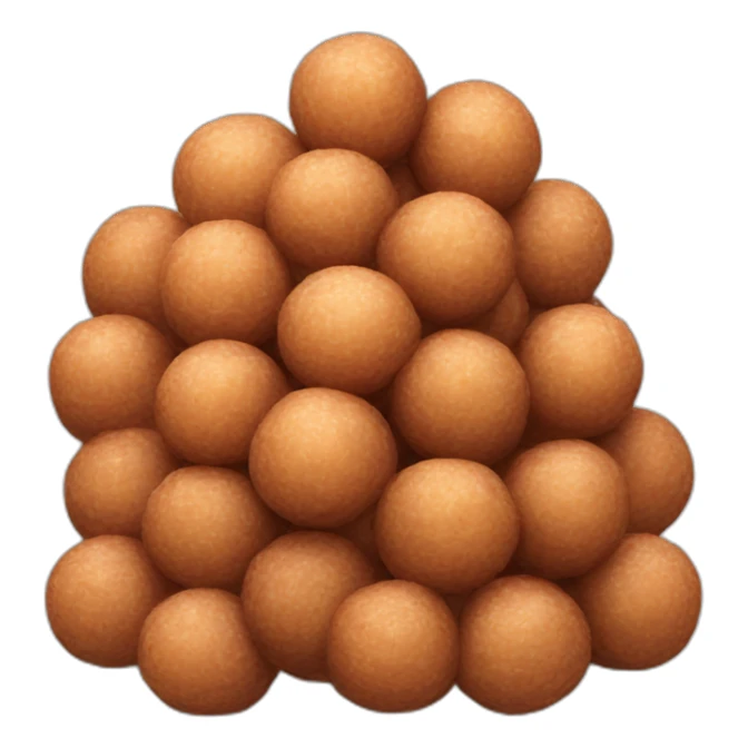 pile of plastic meatballs sticker