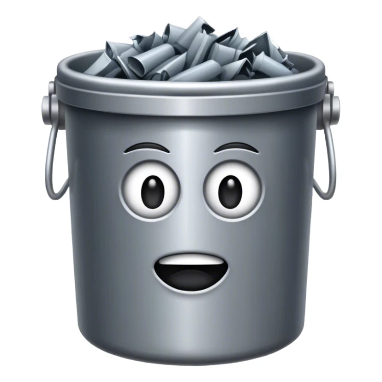 Steel garbagecan sticker