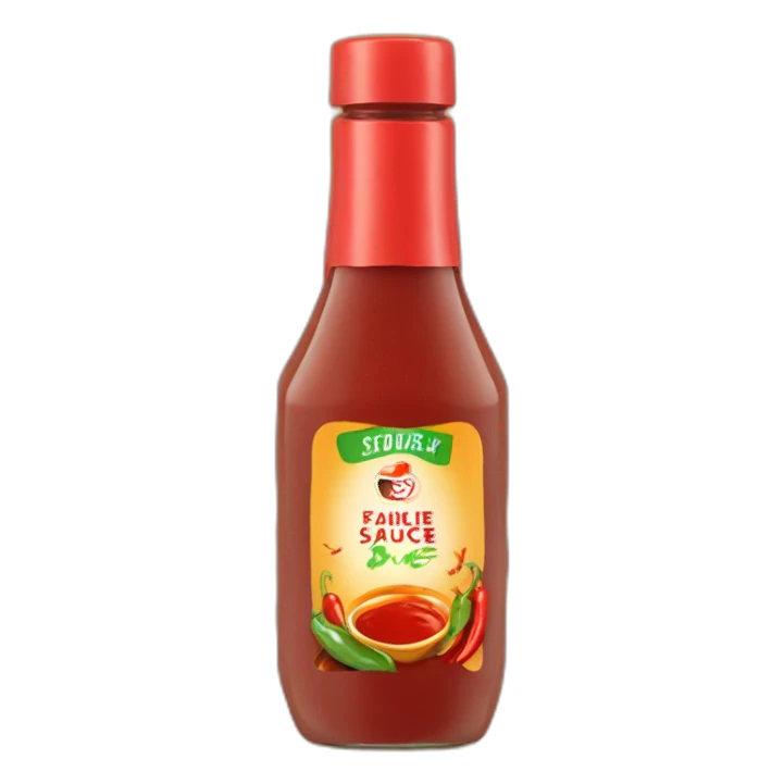 hot spicy bottle sauce sticker