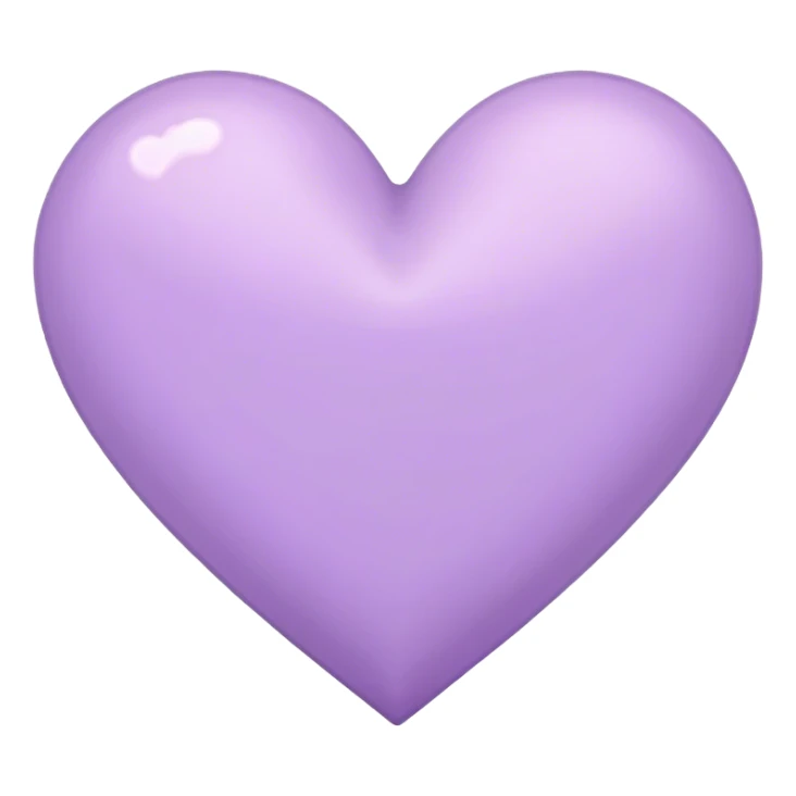 pastel purple heart sticker