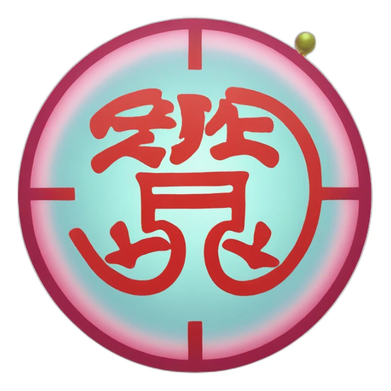 Chinese fortune telling symbol sticker