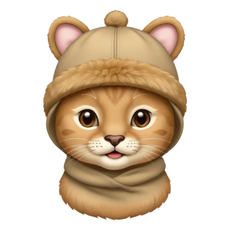 puma wearing a baby hat sticker