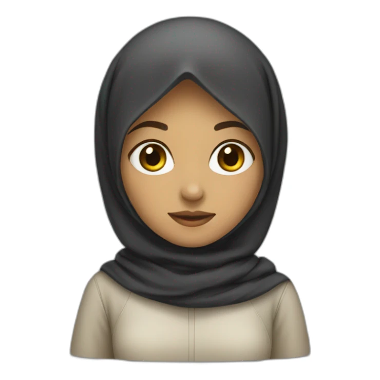 Developer girl with hijab sticker
