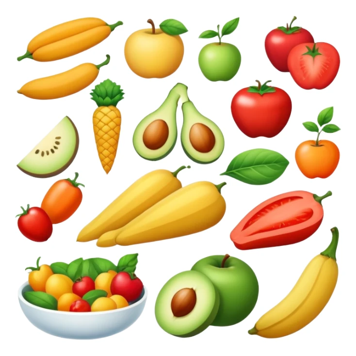 Healthy food sticker