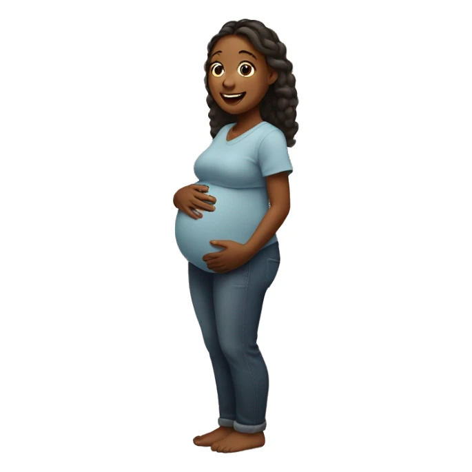Happy pregnant genetic sticker