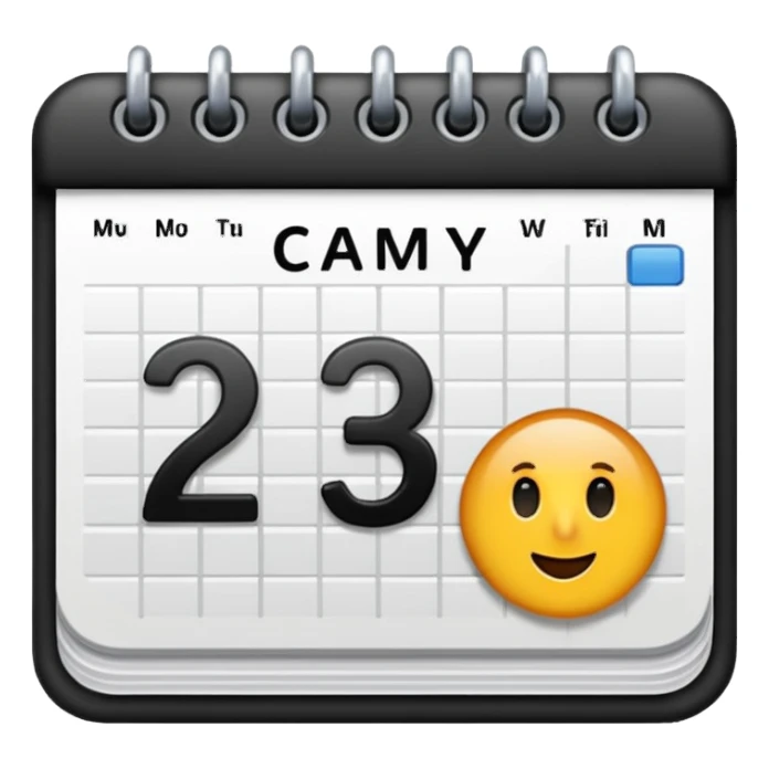 27 MAR, big calendar date sticker