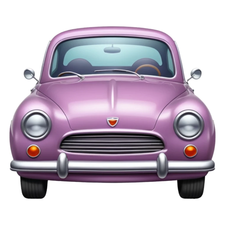 Retro mauve car sticker