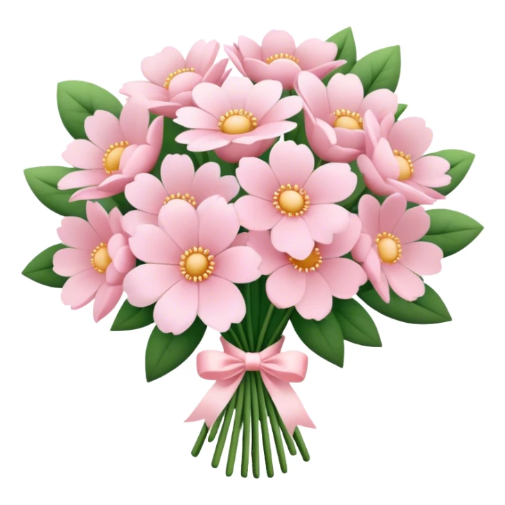 pale pink flower bouquet 🌸 sticker
