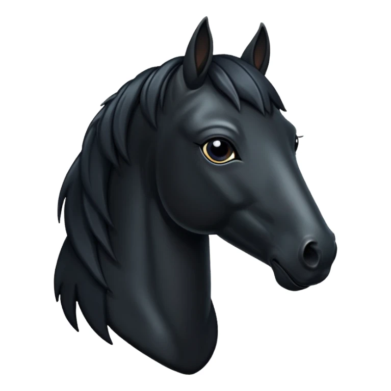 Black horse emojis sticker