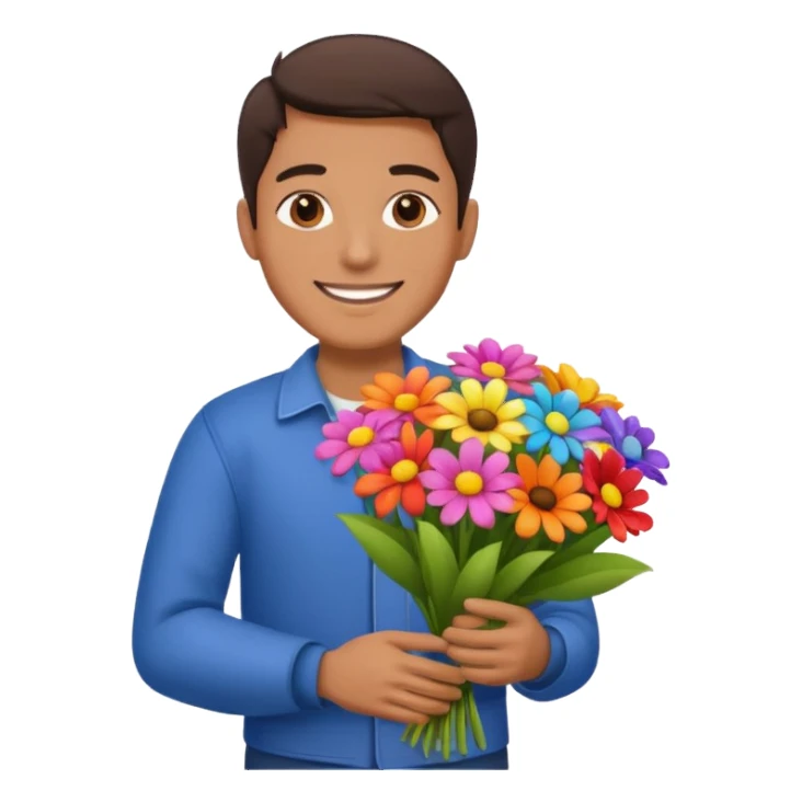 Flower Vendor man sticker