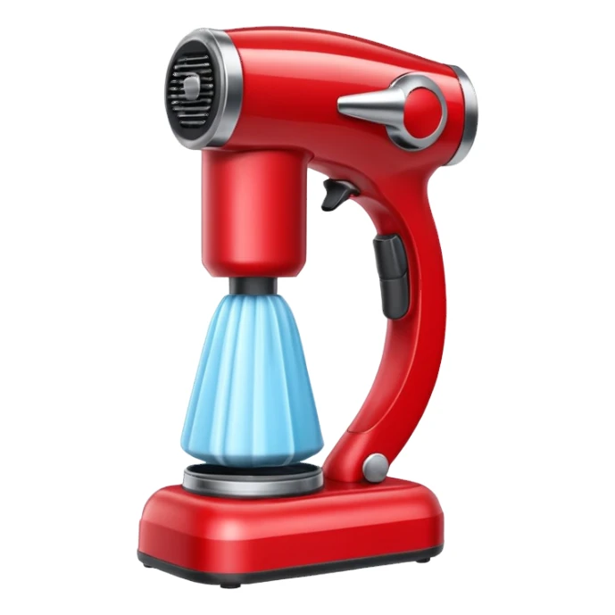 Red shaving machine sticker