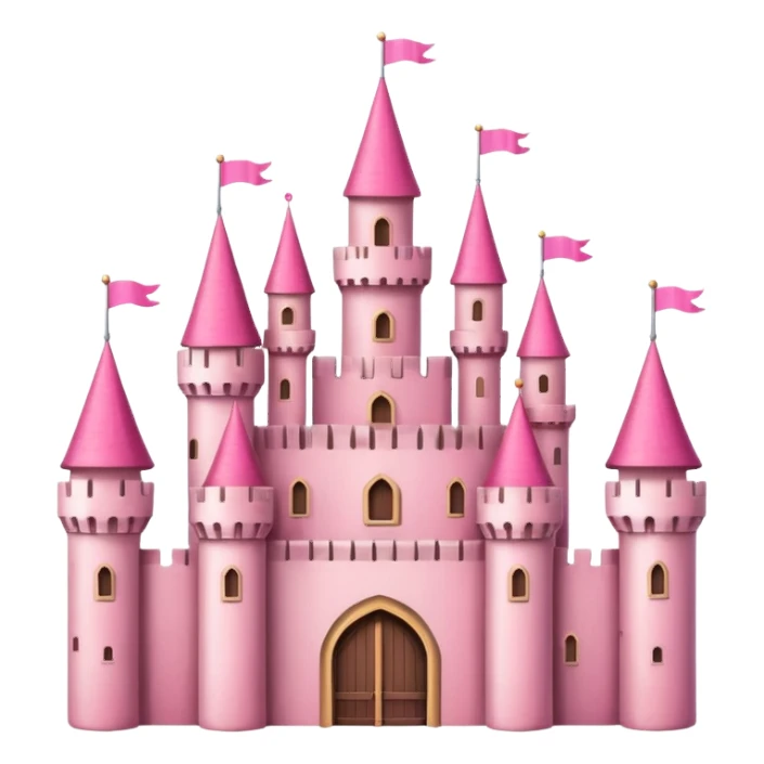 castle with pink colours sticker
