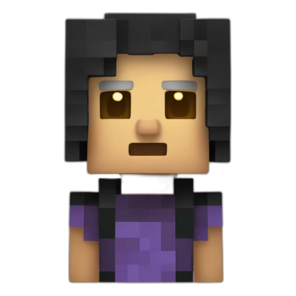 Tête Minecraft halloween sticker
