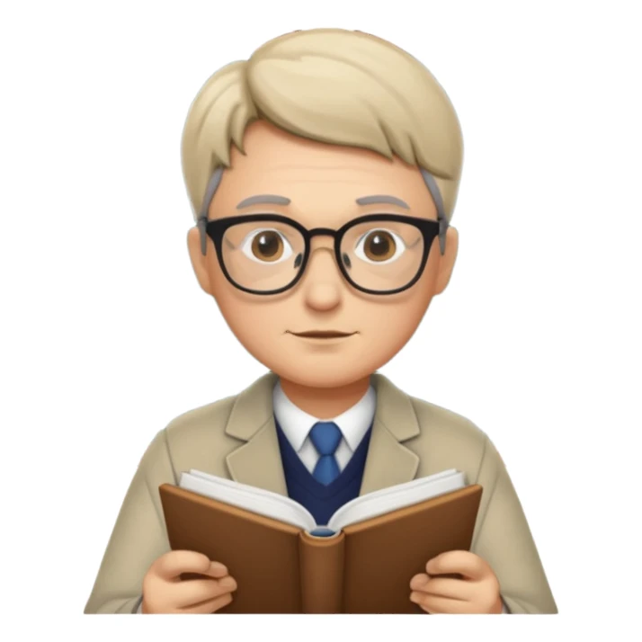 adulto  estudiando sticker