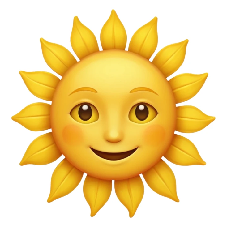 sun with face sticker