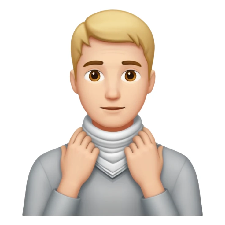 guy with hands around neck  sticker