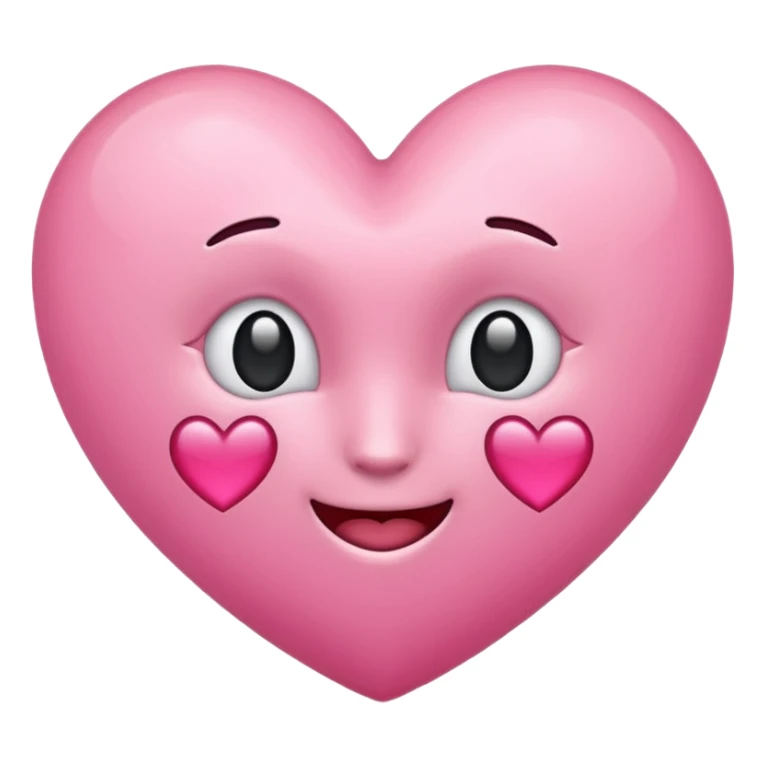 Herz Emoji rosa sticker