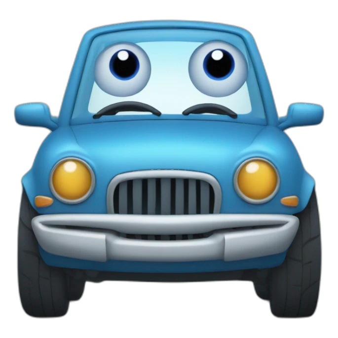 A blue Monster in a car sticker